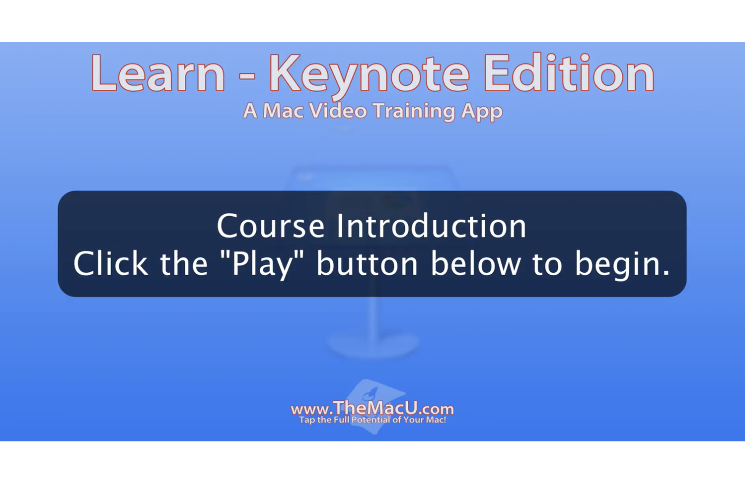 Keynote for Mac Tutorial - TheMacU.com